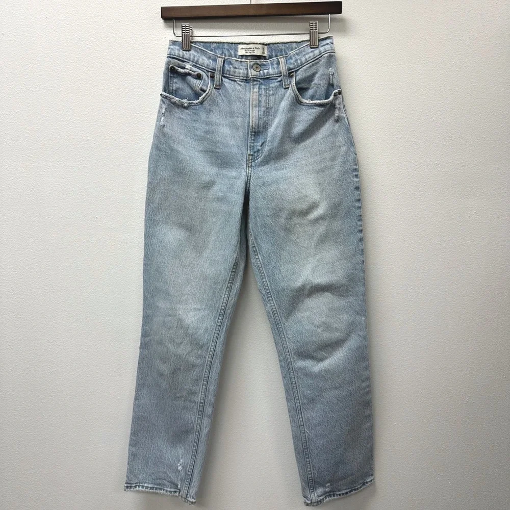 Abercrombie & Fitch The‎ 90s Ultra High Rise Straight Curve Love Jeans Size 26